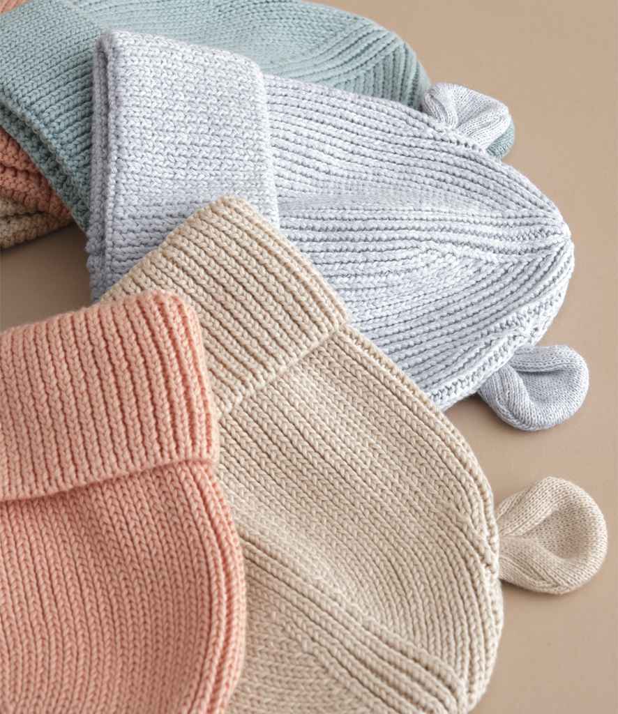 ORGANIC COTTON BABY BEAR BEANIE