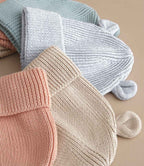 ORGANIC COTTON BABY BEAR BEANIE