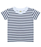 STRIPED CREW NECK T-SHIRT